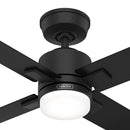 VENTILADOR TECHO HUNTER MILA NEGRO