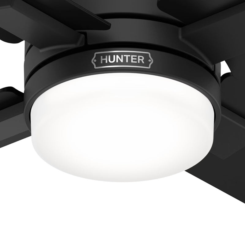 VENTILADOR TECHO HUNTER MILA NEGRO