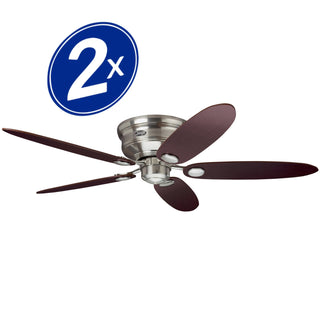 PACK X2VENTILADOR DE TECHO HUNTER LOW PROFILE III 52