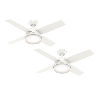 PACK X2 VENTILADOR DE TECHO HUNTER DANTE BLANCO 44