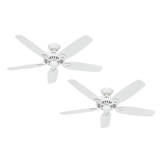 PACK X2 VENTILADOR DE TECHO HUNTER BUILDER ELITE BLANCO 52
