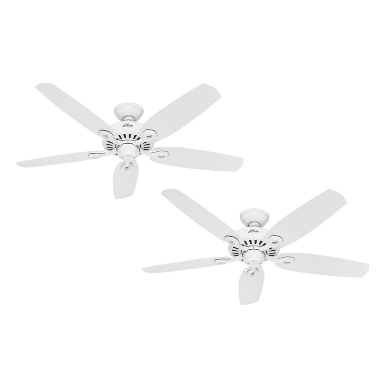 PACK X2 VENTILADOR DE TECHO HUNTER BUILDER ELITE BLANCO 52