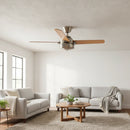 PACK X2 VENTILADOR DE TECHO HUNTER CARRERA NIQUEL 52