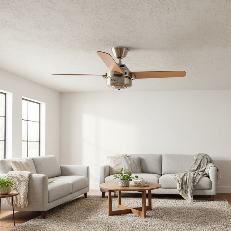 VENTILADOR DE TECHO HUNTER CARRERA NIQUEL 52