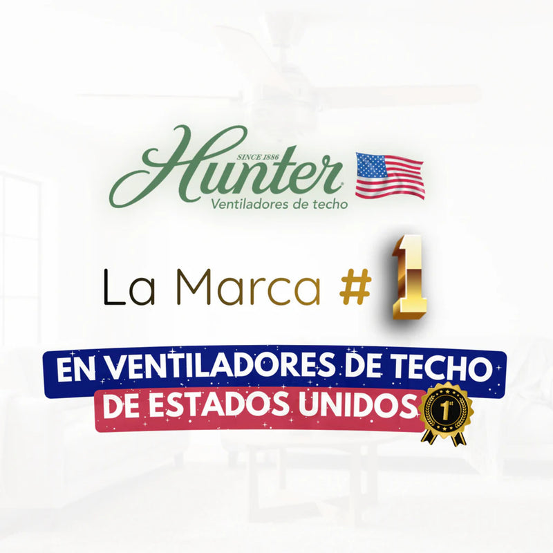 PACK X2 VENTILADOR DE TECHO HUNTER DANTE BLANCO 44
