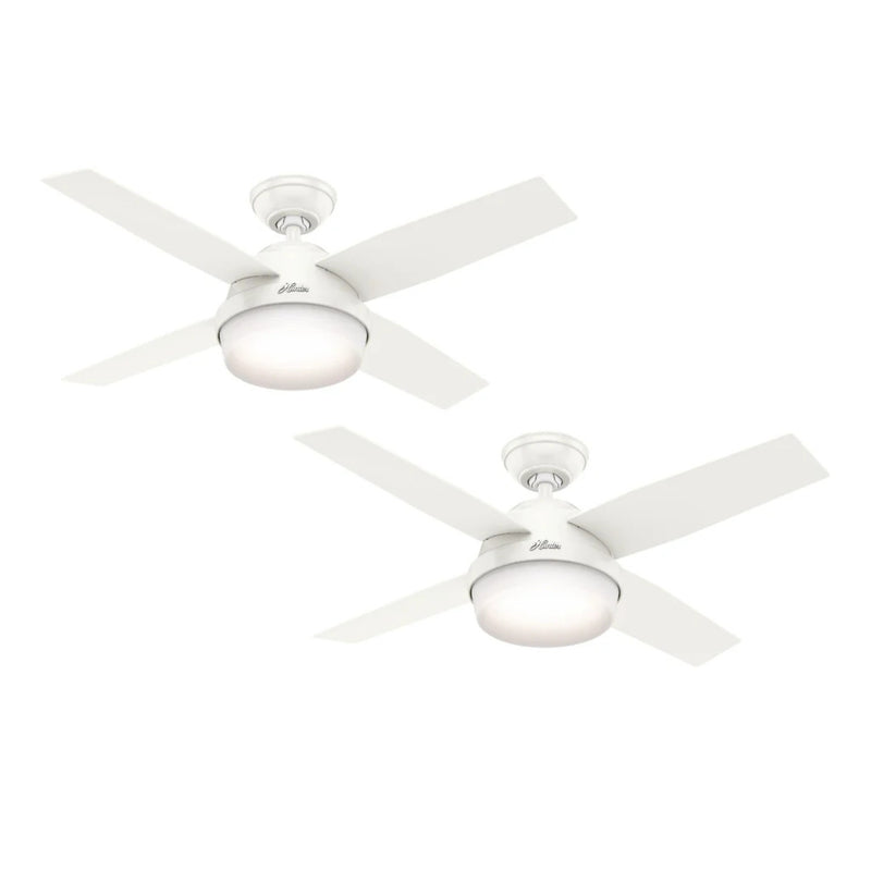 PACK X2 VENTILADOR DE TECHO HUNTER DANTE BLANCO 44