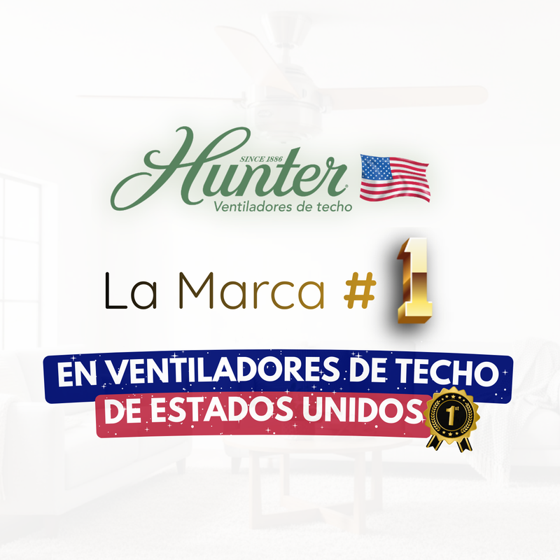 PACK X2 VENTILADOR DE TECHO HUNTER STILE BRONCE 46