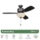 PACK X2 VENTILADOR DE TECHO HUNTER KOHALA BAY 48