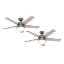 PACK X2 VENTILADOR DE TECHO HUNTER STILE 46